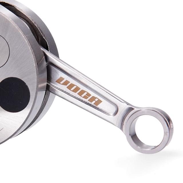 Vilebrequin Minarelli AM6 VOCA HQ Racing bielle CNC Cage à aiguilles en argent