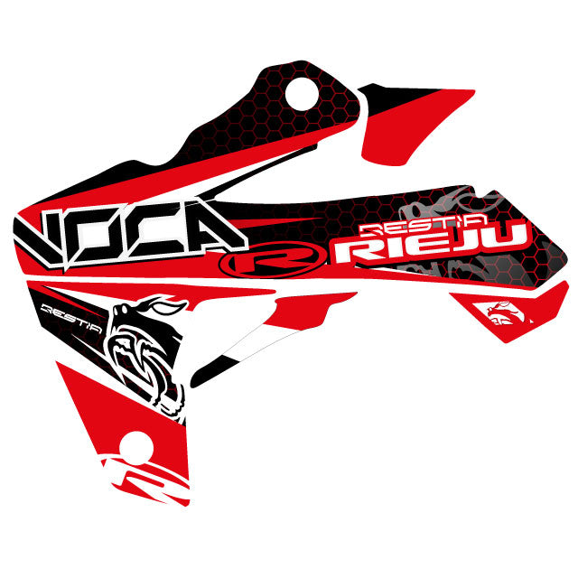 Kit de vinilos VOCA Bestia Rieju MRT 50cc 09-21 32 pegatinas