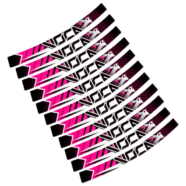 Kit vinilos para llantas marchas 50cc delantera y trasera VOCA Racing