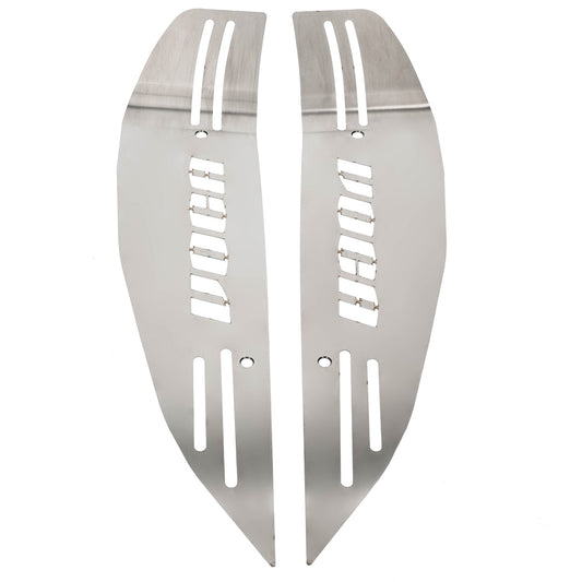 Foot rest VOCA Racing Style Division, laser cut, stainless steel, incl. screws, Yamaha Aerox / MBK Nitro