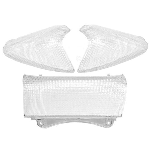 Kit de tulipas de piscas e farolim traseiro Yamaha T-Max (01-07) transparente