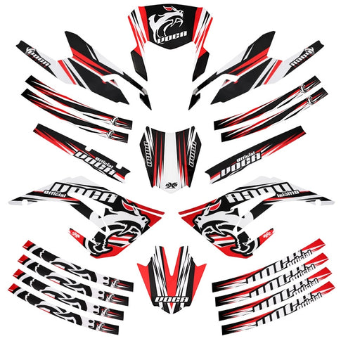 Kit pegatinas Voca Derbi DRD Racing >2018 VCR-KIT-DRD-R-18
