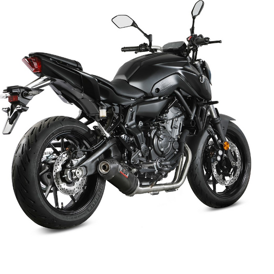 MIVV complete exhaust Oval Yamaha MT-07 >14 (CE) - carbon