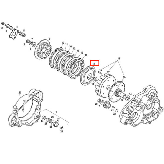 Prensa embrague Morini 50cc Y00.268155
