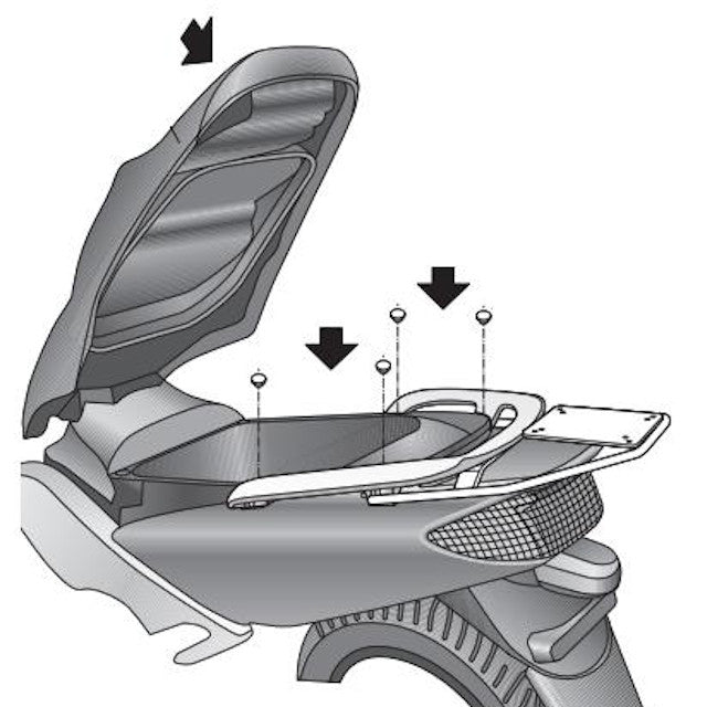 Fijaciones Top Master Yamaha T-Max 500 01-07 Shad Y0T51T