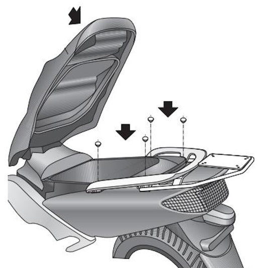 Fijaciones Top Master Yamaha T-Max 500 01-07 Shad Y0T51T