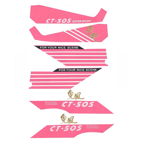 Kit pegatinas Yamaha CT-50 - rosa YAM003