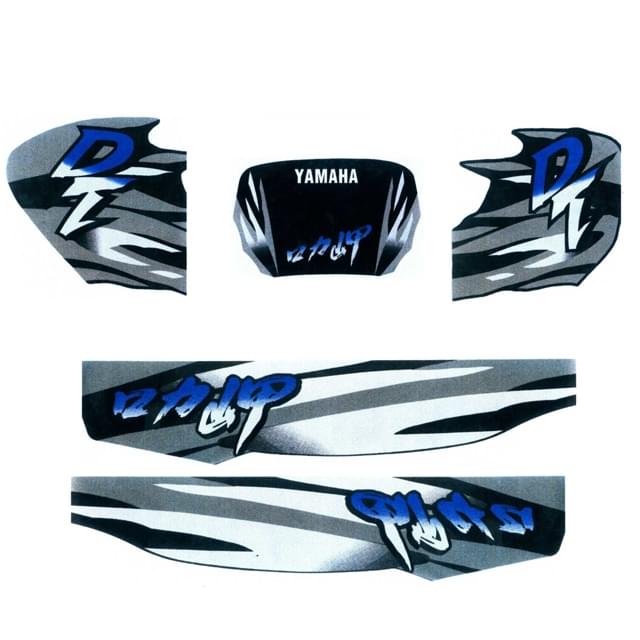 Kit pegatinas Yamaha DT 50 LC >1998 - negro YAM013