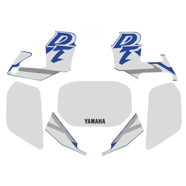 Kit pegatinas Yamaha DT 125 R Poliéster - azul YAM028