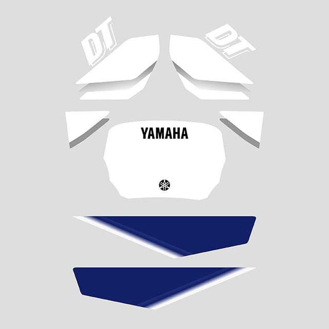 Kit pegatinas Yamaha DT 50 2003 - blanco YAM068