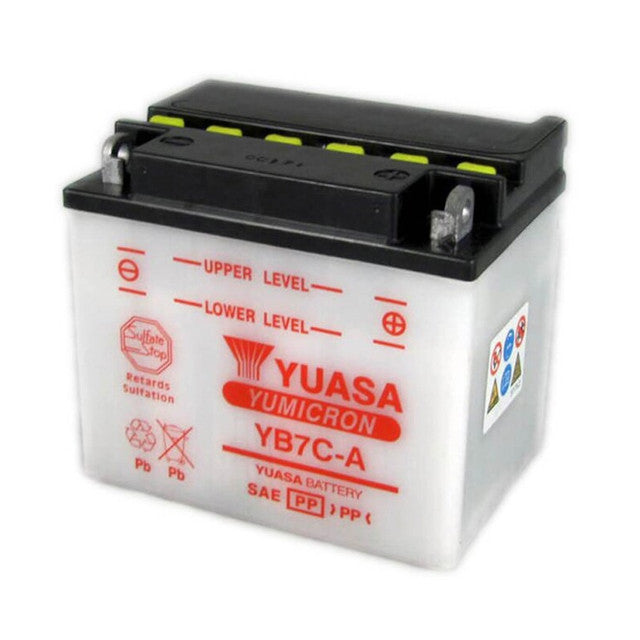 Battery YB7C-A Yuasa combipack with electrolyte