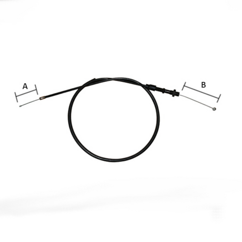 Cable de gas Pitbike YCF 50 >20 L.580mm A+B=130mm YC50-0106-14