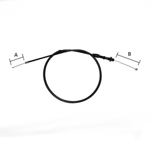 Cable de gas Pitbike YCF 50 >20 L.580mm A+B=130mm YC50-0106-14