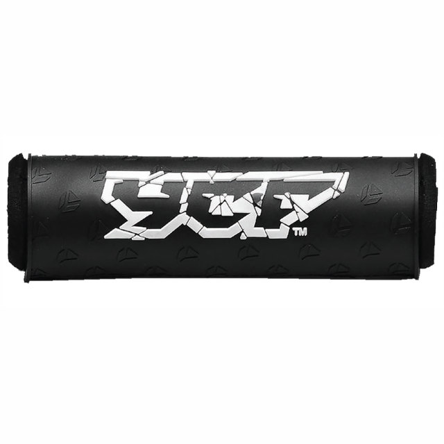 Handlebar protector with Pitbike YCF 3D logo L=195mm - Black