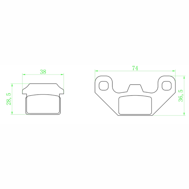 Pastilhas de travão dianteiras YC110-0501-0406 Pitbike YCF