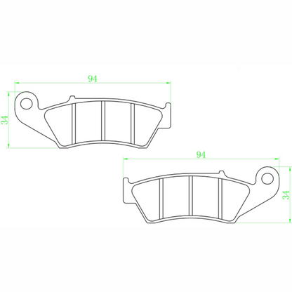 Plaquettes de frein avant Pitbike YCF Factory >16 / Bigy >17