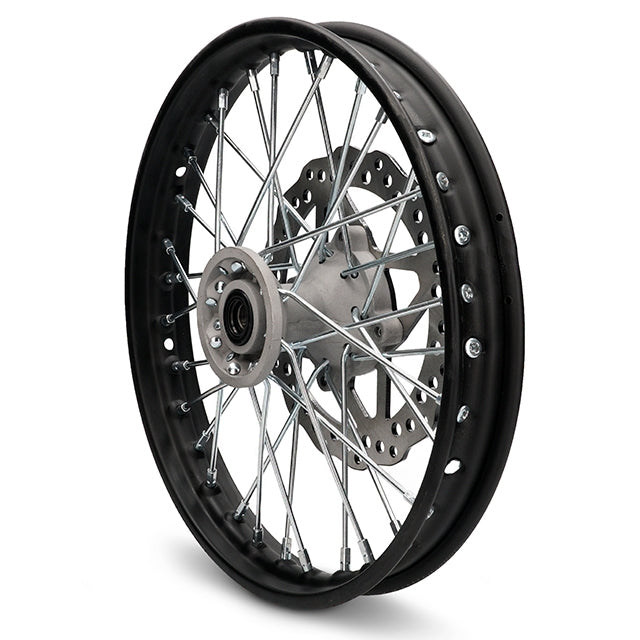 Llanta delantera 1.4x14 con disco Pitbike YCF >2021 YC110-0601-30-BK