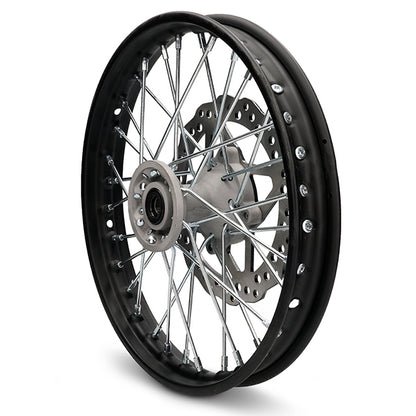 Llanta delantera 1.4x14 con disco Pitbike YCF >2021 YC110-0601-30-BK