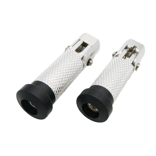 Juego estriberas plegables Pitbike YCF Mini GP - Plata YC110-0902-18-SI