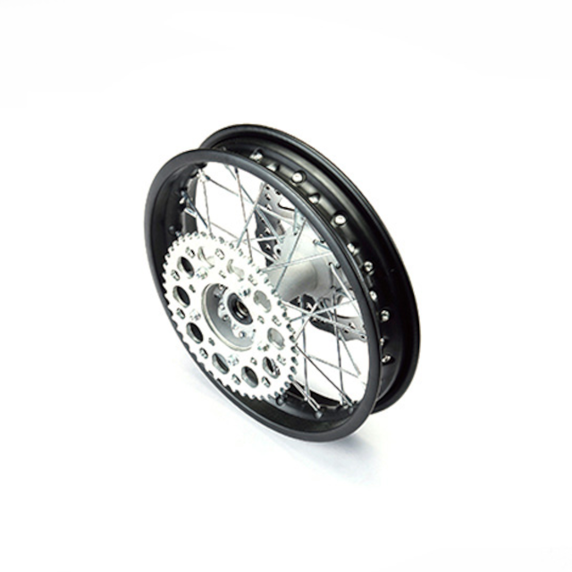 Llanta trasera 10" con disco/corona Pitbike YCF 88E YC110-1101-33-BK
