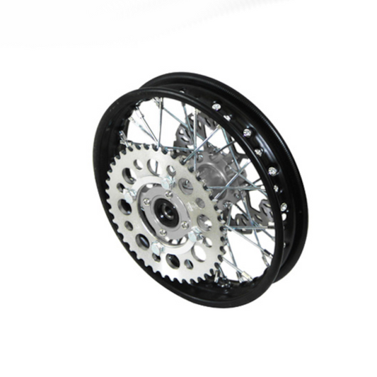 Llanta trasera 1.4x10" con disco/corona Pitbike YCF 50 YC50-1101-04
