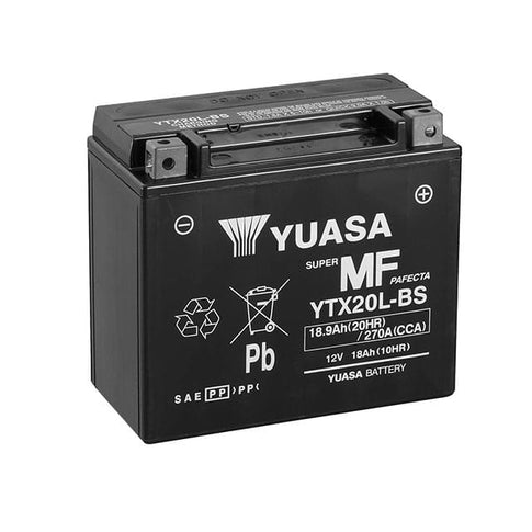 Batería Yuasa YTX20L-BS Combipack con electrolito