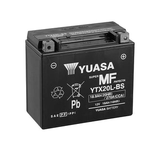 Batería Yuasa YTX20L-BS Combipack con electrolito