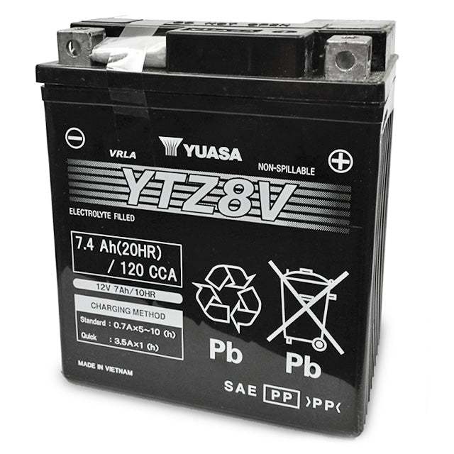 Bateria YTZ8V Yuasa pré-carregada