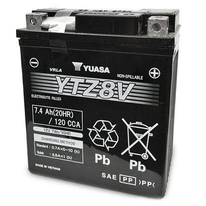 Bateria YTZ8V Yuasa pré-carregada