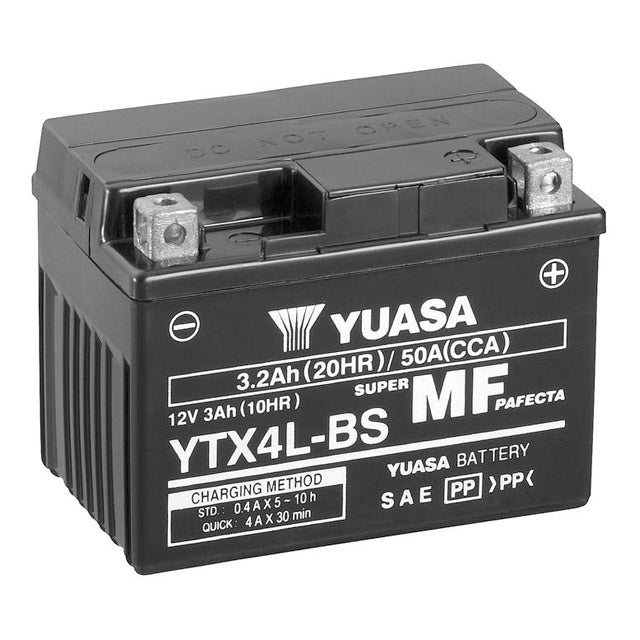 Battery YTX4L-BS Yuasa Combipack with electrolyte