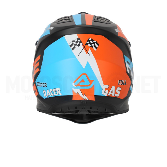 Casco cross infantil Acerbis profile negro/naranja