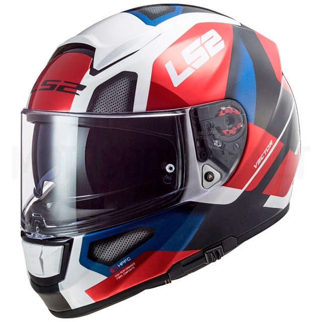 Casco integral LS2 FF397 Vector FT2 Automat Blanco / Rojo ref: A-103973832