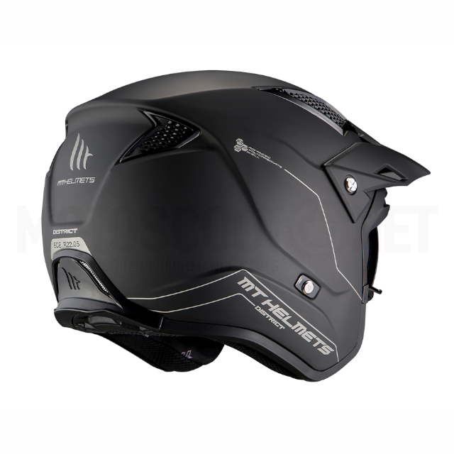 Casco MT Helmets District SV Solid A1 Negro Mate – Arcas Motos y Bicis
