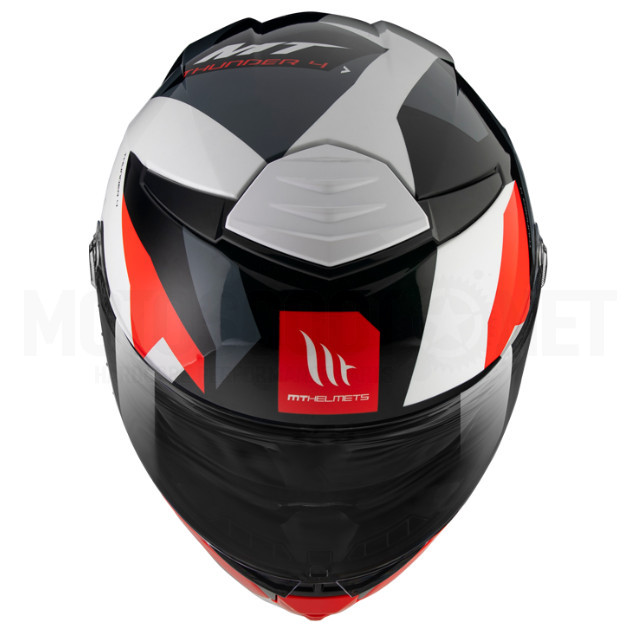 Casco Para Motociclista Mt Helmets Thunder 4sv Color Negro