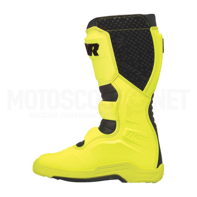 Botas Off-Road Thor Blitz XR MX negro/amarillo fluor