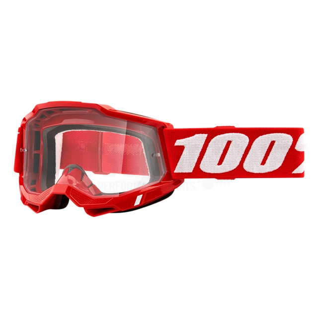 Gafas Offroad 100% Accuri 2 OTG rojo - cristal transparente