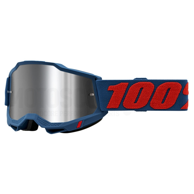 50221-261-03 - Gafas Offroad 100% Accuri 2 Odeon - Cristal Flash Plateada