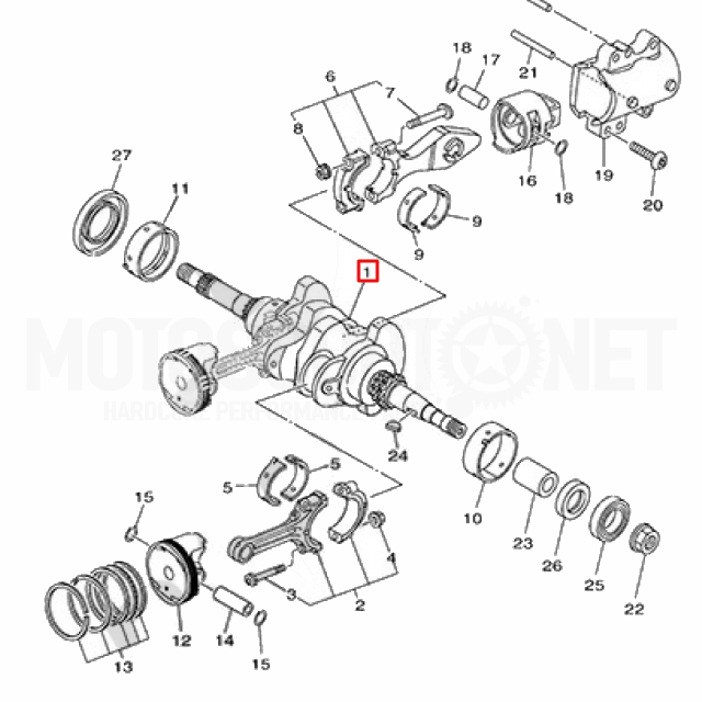 Cigüeñal Yamaha T-Max 530 12-18