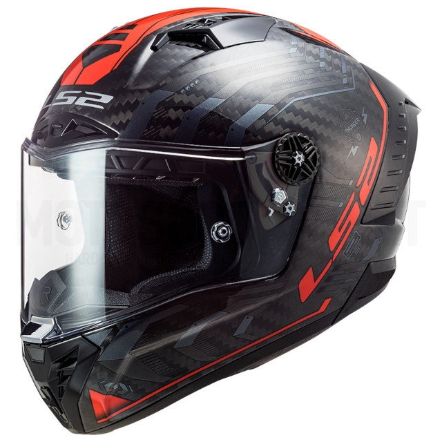 LS2 Cascos Thunder Casco de carbono (fibra de carbono - XS)