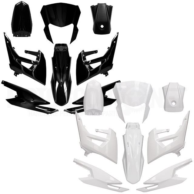 Kit de carenados Derbi Senda Racing 50 SM / LIMITED 18-21 8 piezas inyeción AllPro 