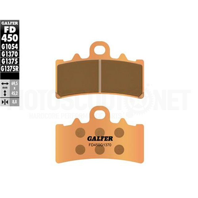 Pastillas de freno BMW C 400 GT >2019 Galfer - sinterizadas