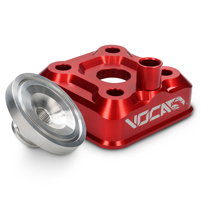 Culata modular VOCA Race Head 40mm, Yamaha DT LC/D, rojo