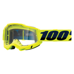 Gafas Offroad 100% Accuri 2 amarillo flúor - cristal transparente