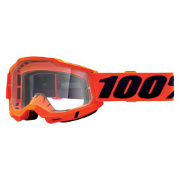 Gafas Offroad 100% Accuri 2 neon naranja - cristal transparente