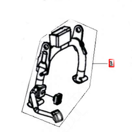 Caballete central SYM HD 125 07-10