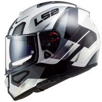 Casco integral LS2 FF397 Vector FT2 Automat blanco-titanio