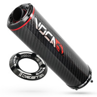 Silenciador VOCA Bestia Carbon style disc - rojo