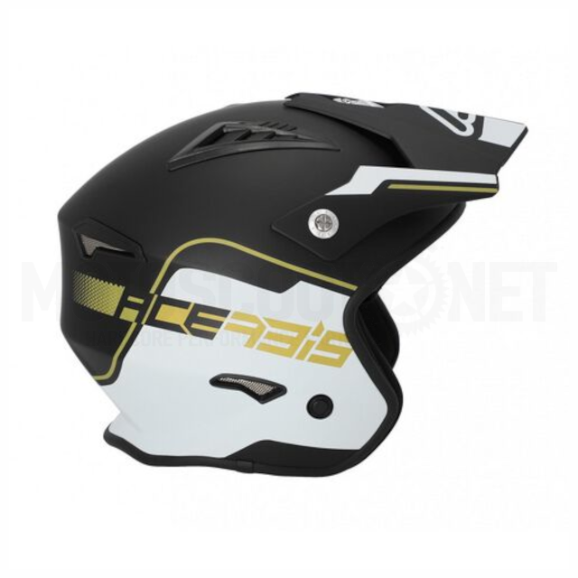 Casco Trial Acerbis Jet Aria Blanco Negro Oro 