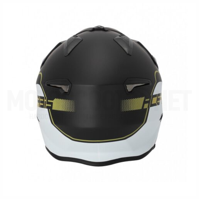 Casco Trial Acerbis Jet Aria Blanco Negro Oro 