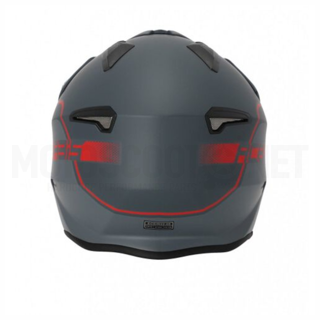 Casco Trial Acerbis Jet Aria Gris Rojo